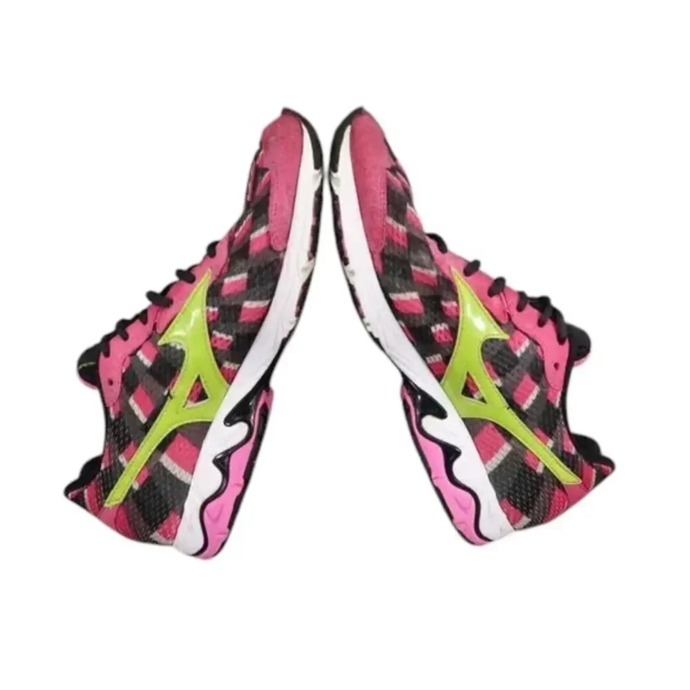 Mizuno Shoes Womens 9 Athletic Trainers Wave Elixir 8 Running Sport Active Pink